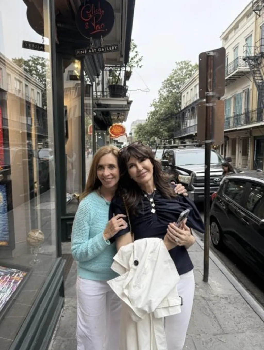 Cousins on the streets of the French Quarter