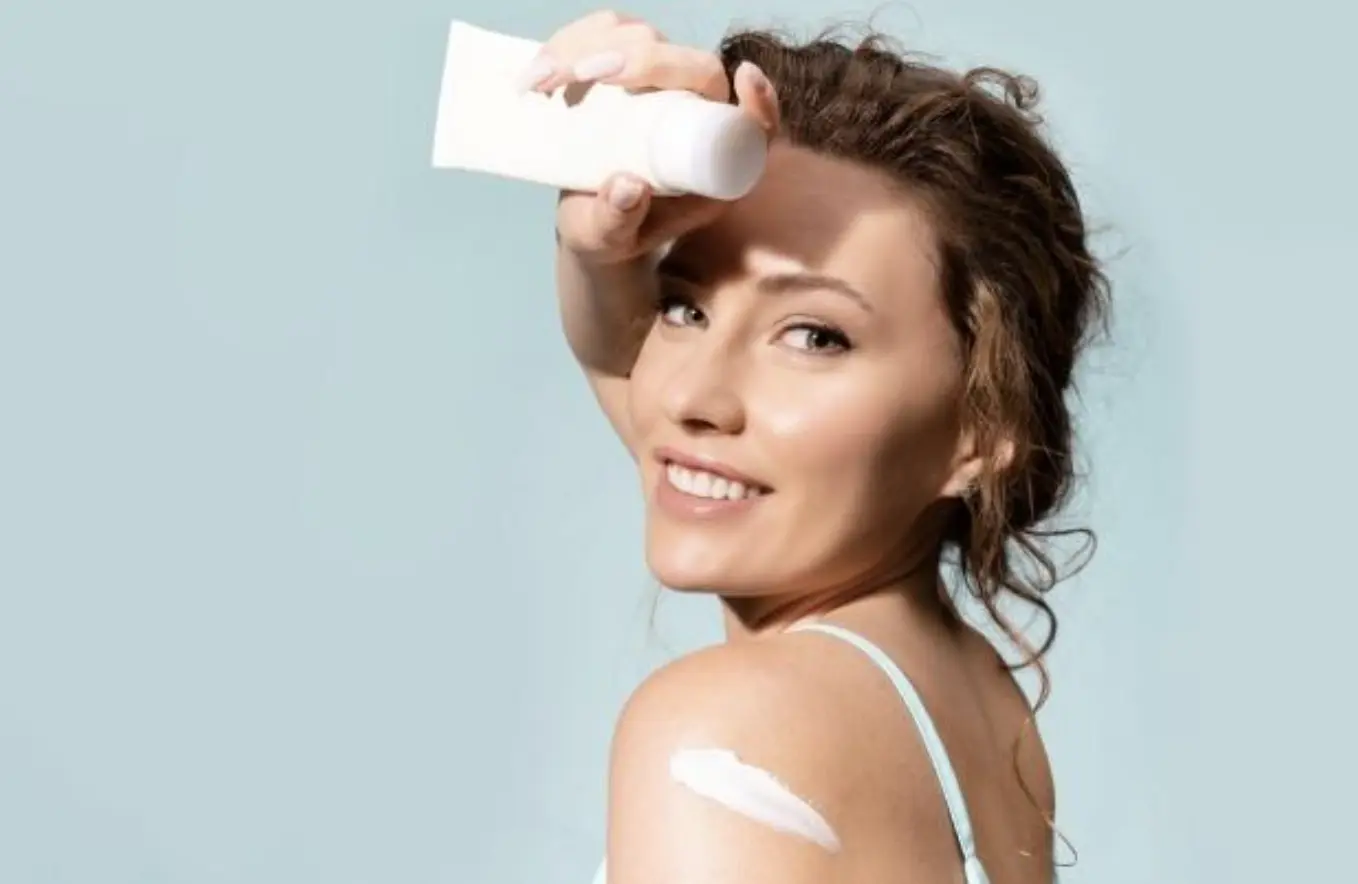 Applying sunscreen for daily sun protection
