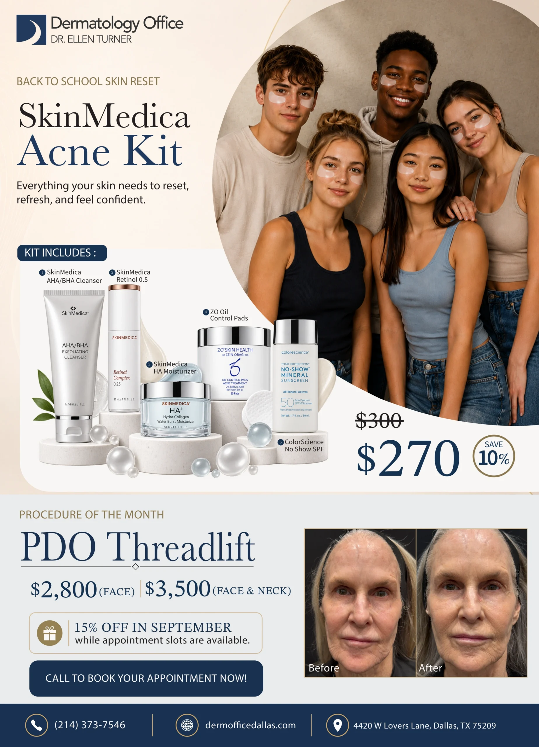 September promotion on the acne system